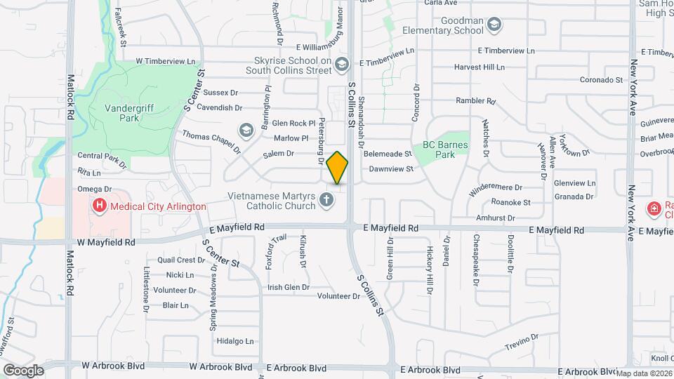 814 Custer St Map and Location Details