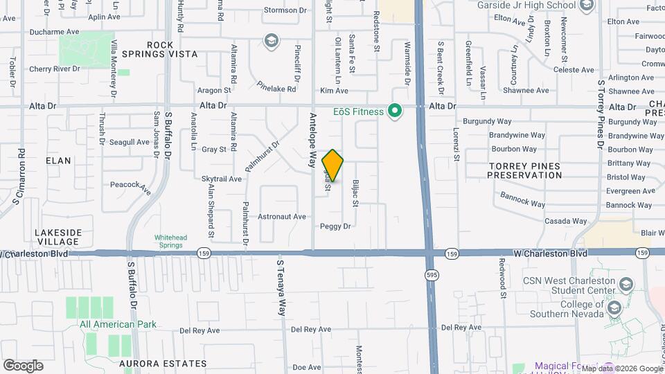 825 Antigua St Mapa y Detalles de la Ubicación