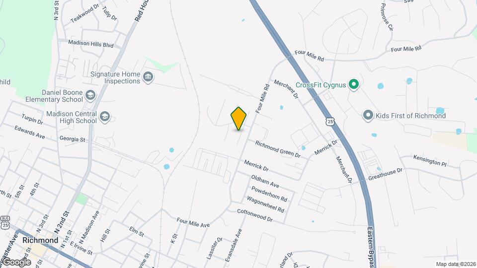 5012 S Cross Point Ct Map and Location Details