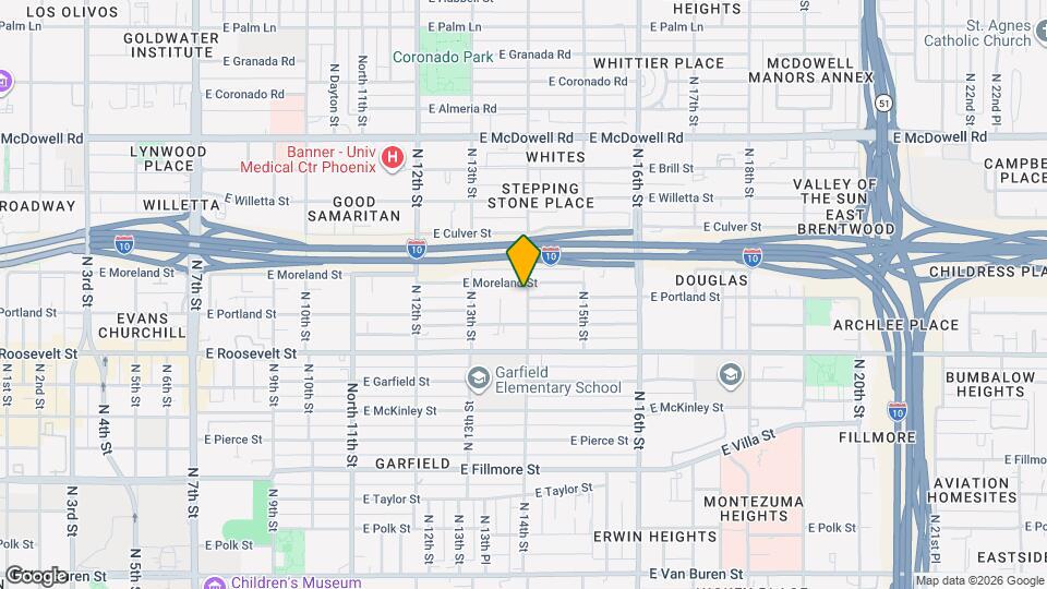 1124 N 14th St Map and Location Details