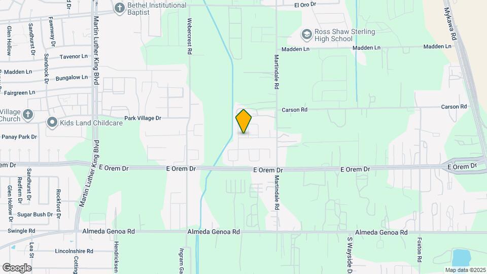 6011 Peaceful Ridge Dr Map and Location Details