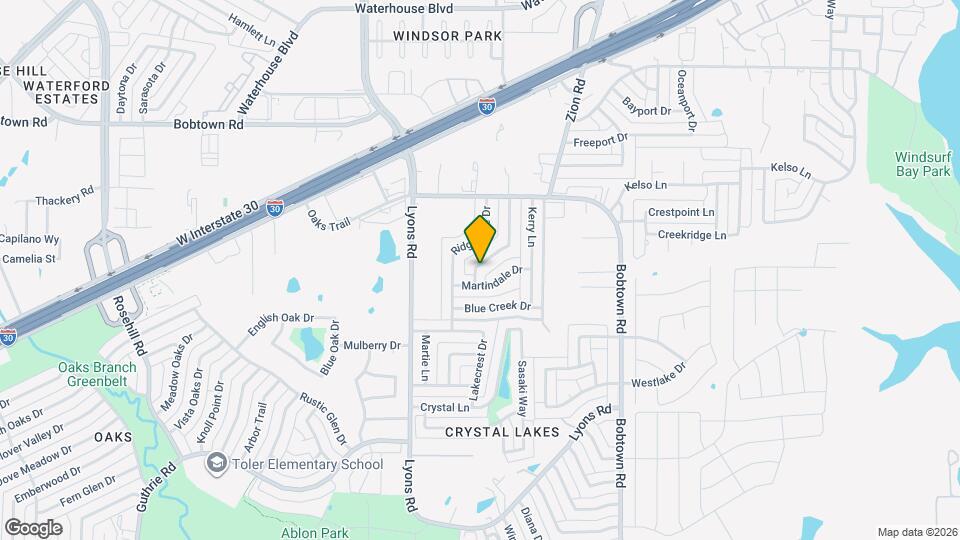 5710 Briarcrest Dr Map and Location Details
