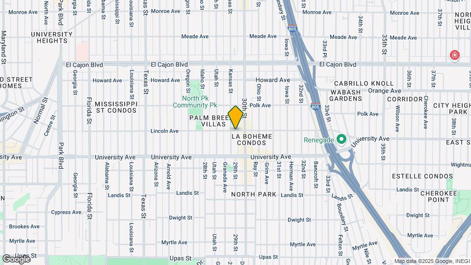 3993 Kansas St Map and Location Details