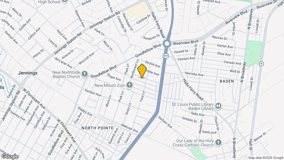 1616 Veronica Ave Map and Location Details