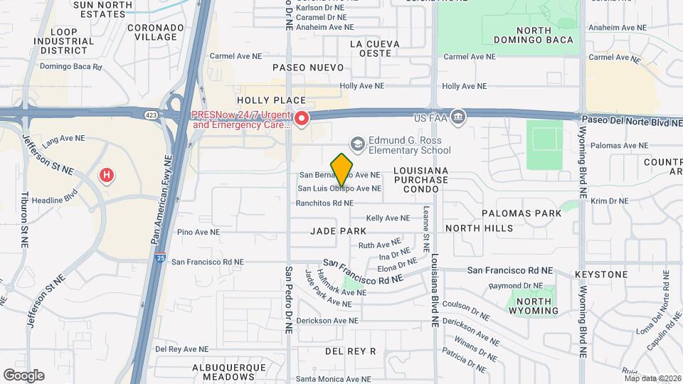 6700 San Luis Obispo Ave NE Map and Location Details