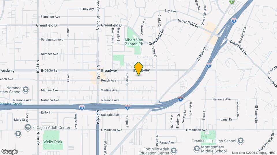 1430 Peach Ave Map and Location Details