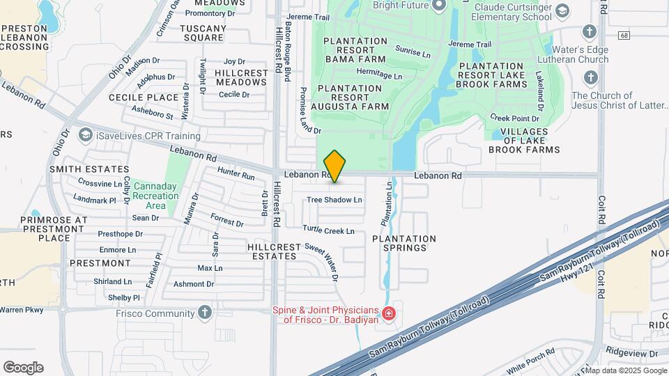 10905 Spring Lake Rd Map and Location Details