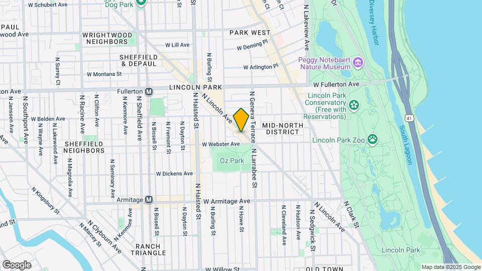 2228 N Lincoln Ave Map and Location Details