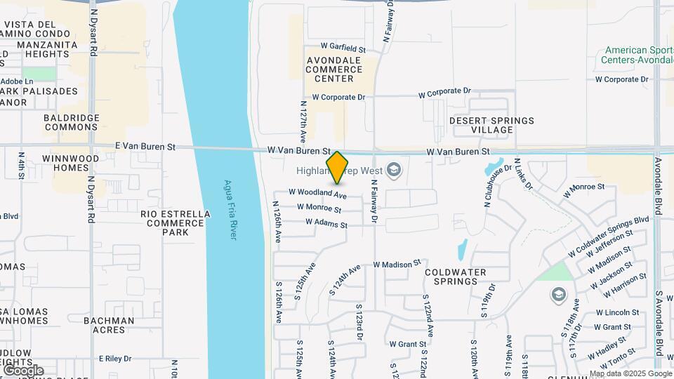 12408 W Woodland Ave Mapa y Detalles de la Ubicación