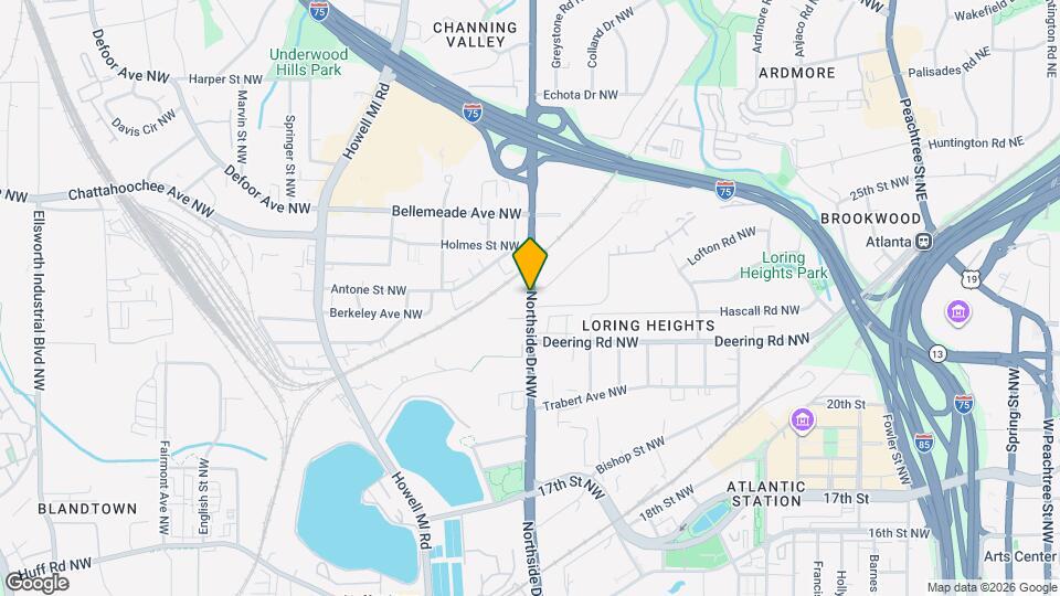 1568 Driggs Dr NW Map and Location Details