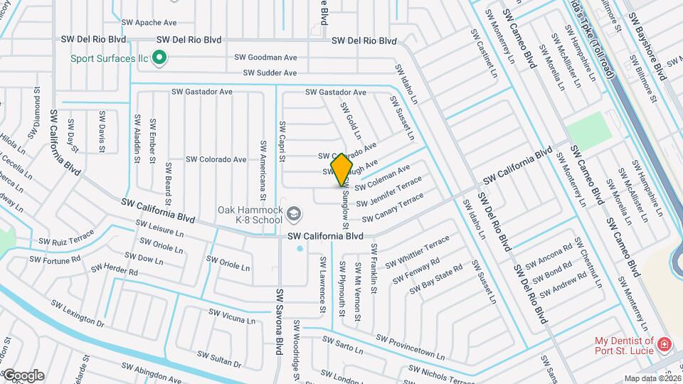 1102 SW Coleman Ave Map and Location Details