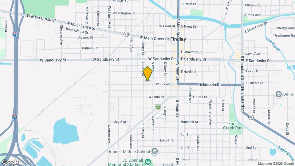 314 W Lincoln St Mapa y Detalles de la Ubicación