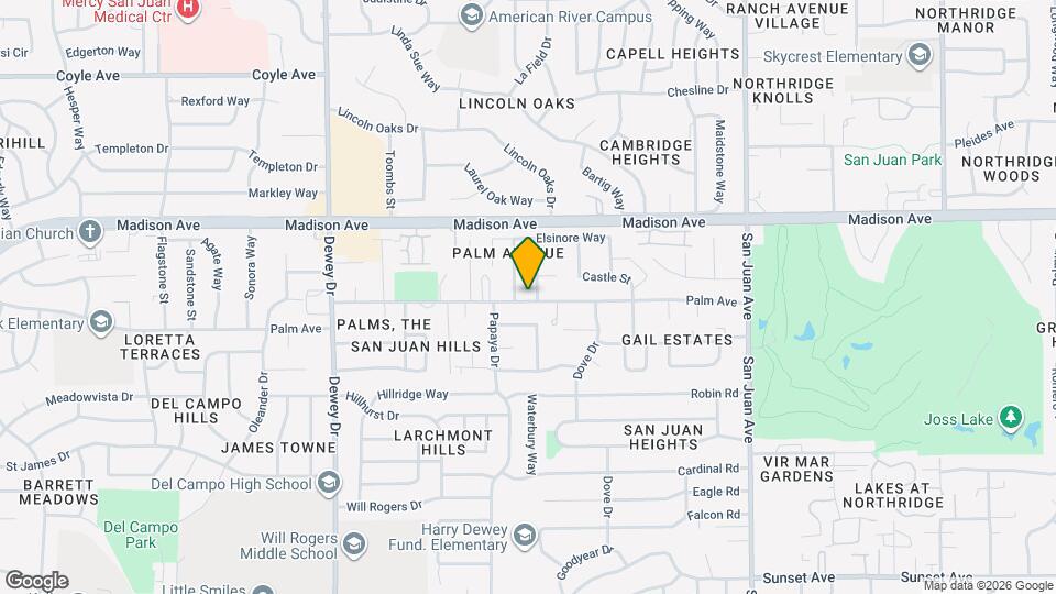 5301 Bellflower Way Mapa y Detalles de la Ubicación