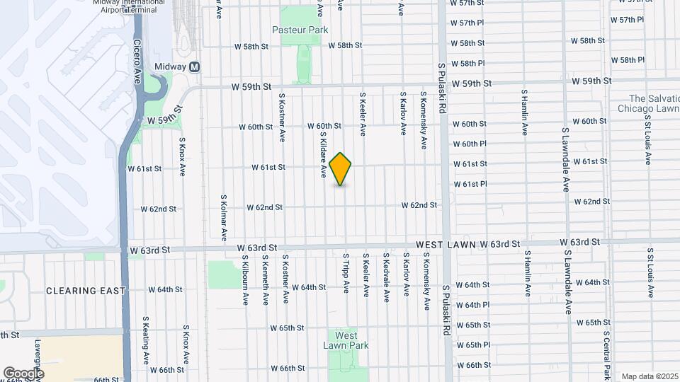 6134 S Tripp Ave Map and Location Details