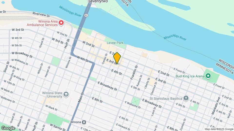 123 E 3rd St, Unit 1 Mapa y Detalles de la Ubicación