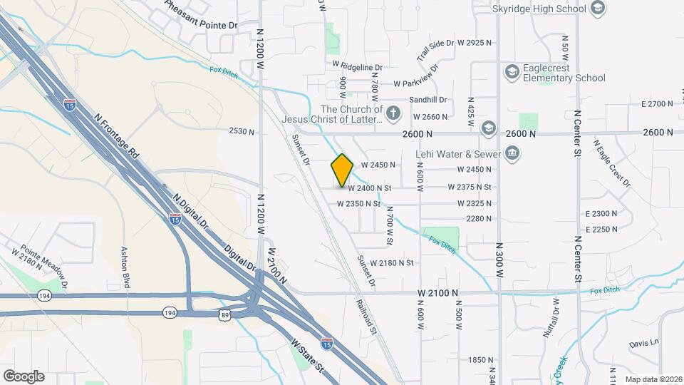 873 W 2400 N St Map and Location Details