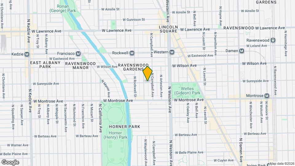 2515 W Sunnyside Ave, Unit 1 Map and Location Details