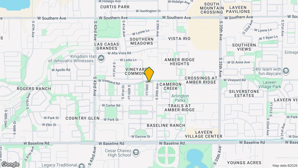 6805 S 39th Ln Map and Location Details