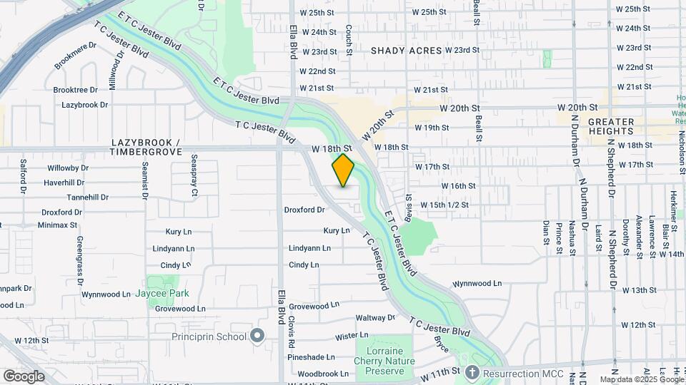 1660 W T C Jester Blvd Map and Location Details