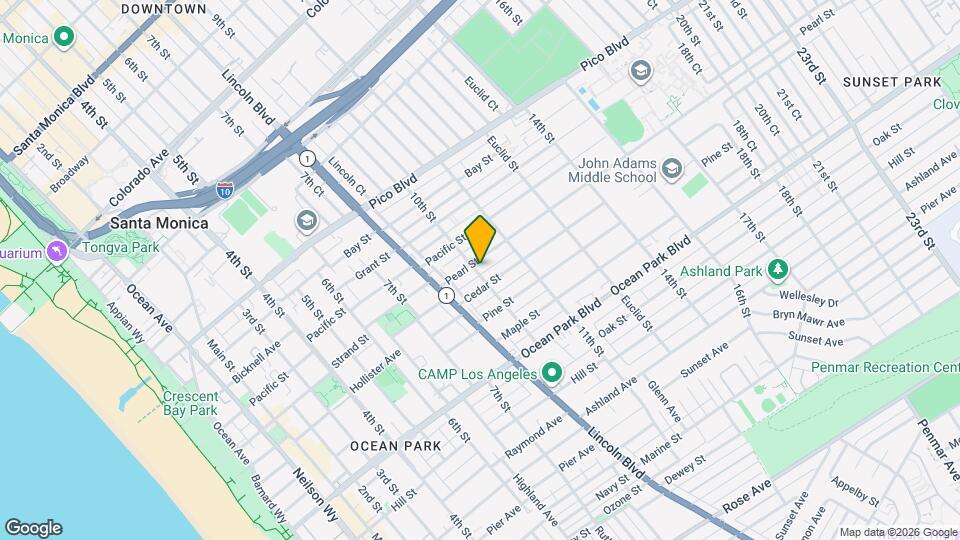 2301 10th St Map and Location Details