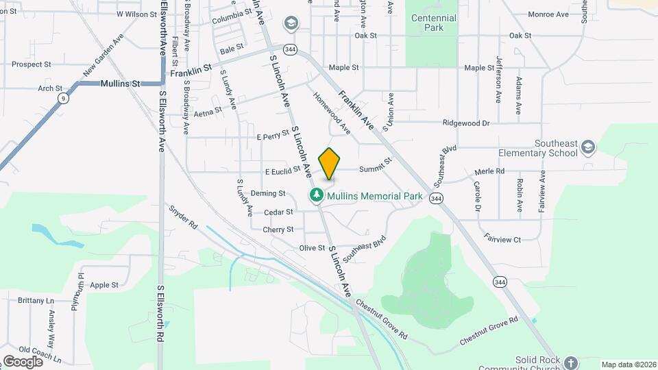 1160 S Lincoln Ave Map and Location Details