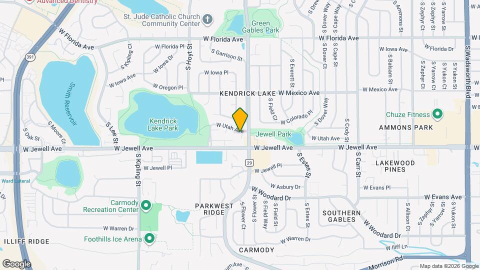 9260 W Utah Ave Map and Location Details