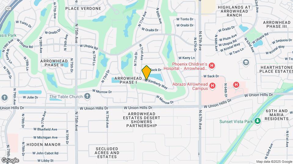7021 W Kimberly Way Map and Location Details