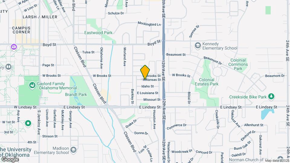 1022 Arkansas St Map and Location Details