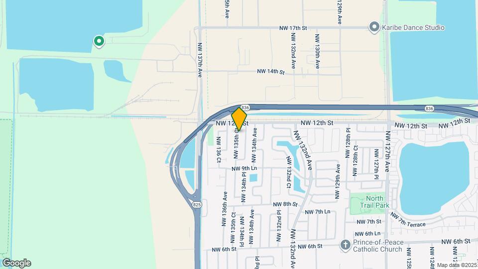 1133 NW 135th Ct Map and Location Details