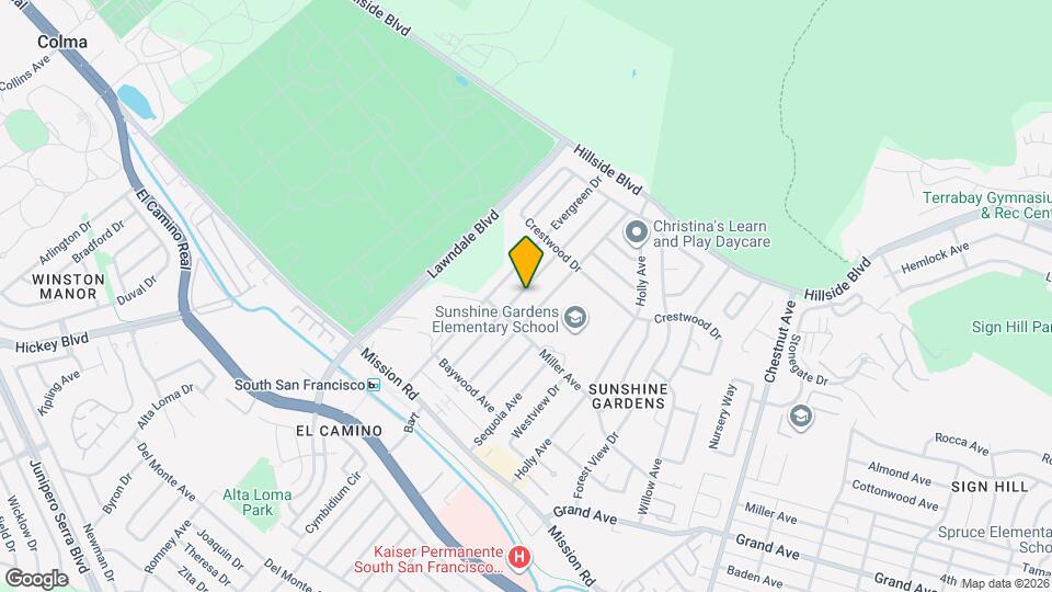 334 Ferndale Ave Map and Location Details