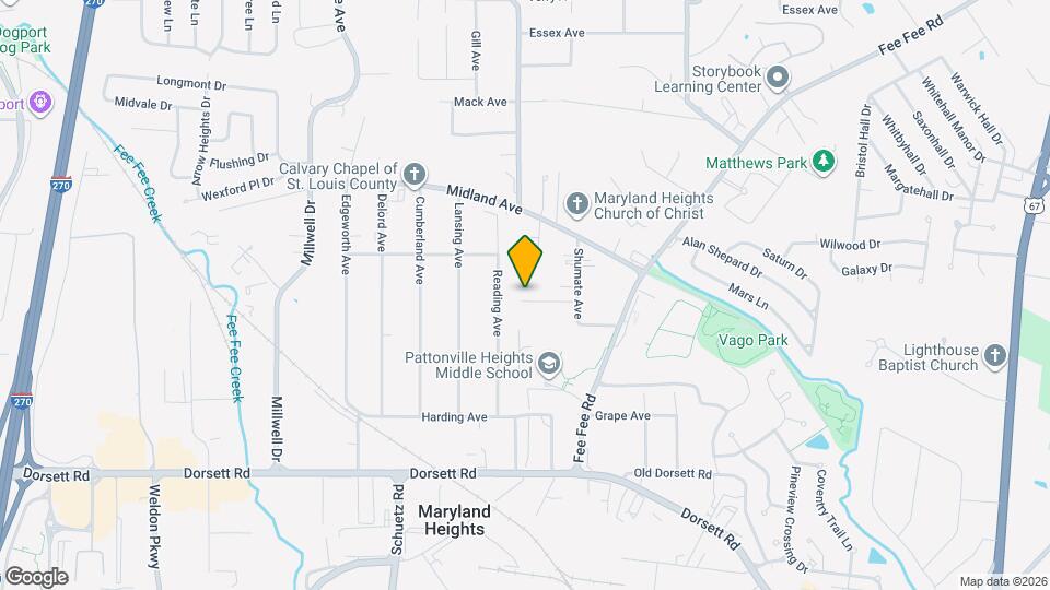 121 Franke Ave Map and Location Details