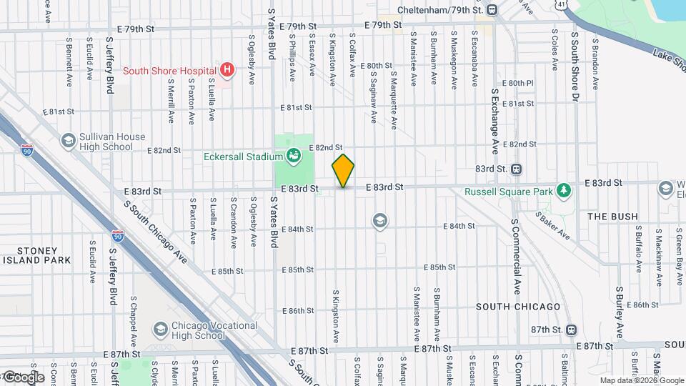 2537 E 83rd St Map and Location Details