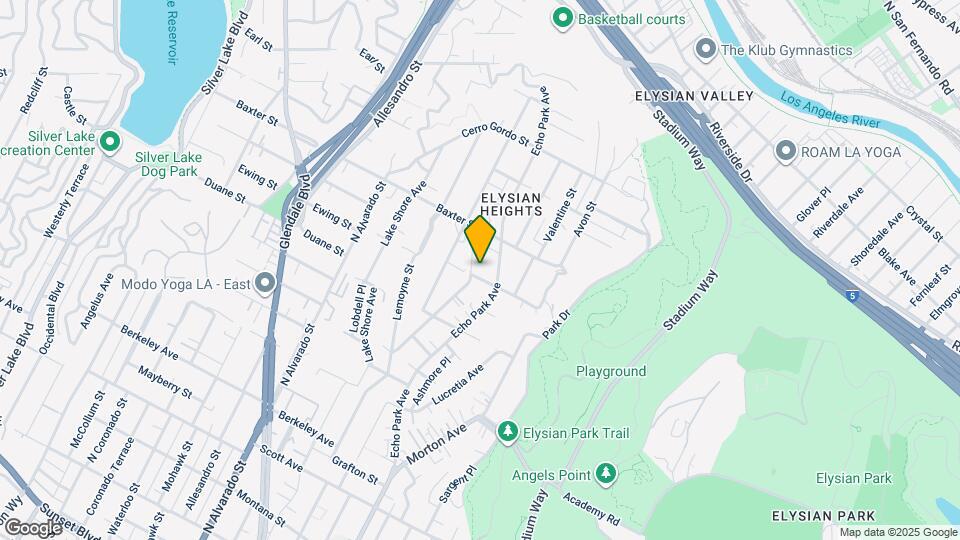 1625 Ewing St Map and Location Details