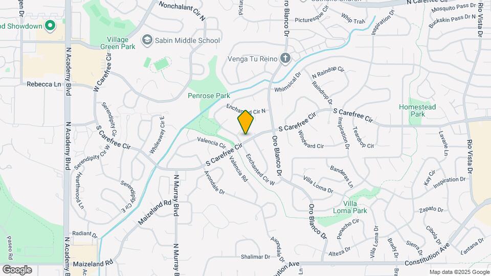 4612 S Carefree Cir Map and Location Details