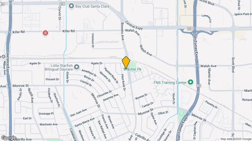 2590 Bowers Ave Map and Location Details
