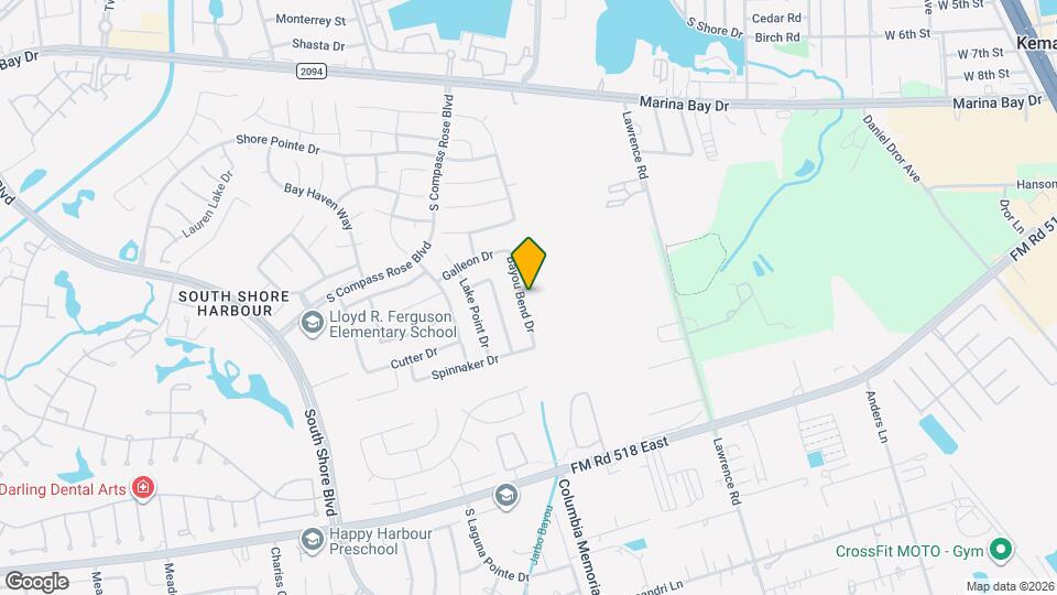 128 Bayou Bend Dr Map and Location Details