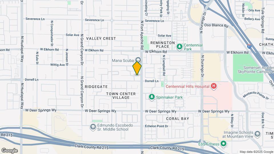 9219 Horseshoe Basin Ave Map and Location Details