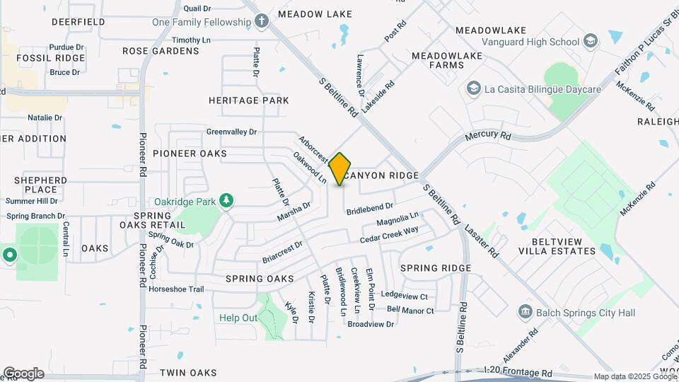 4225 Silverthorne Dr Mapa y Detalles de la Ubicación