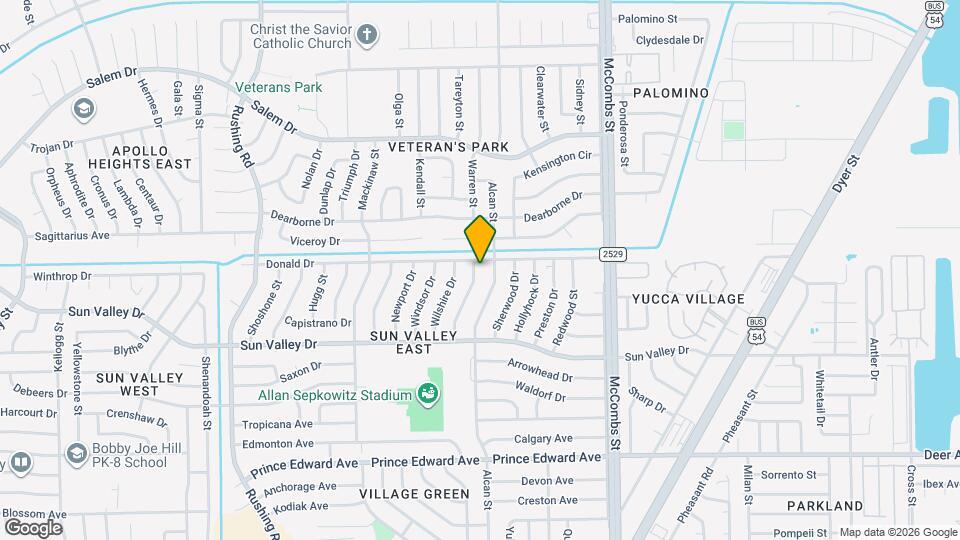 10360 Commodore St Map and Location Details