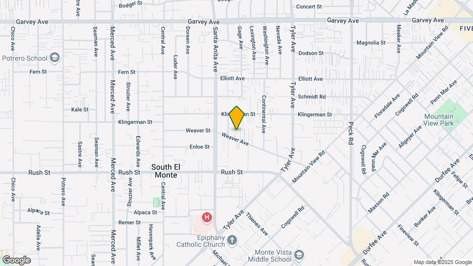 10723 Weaver Ave Map and Location Details