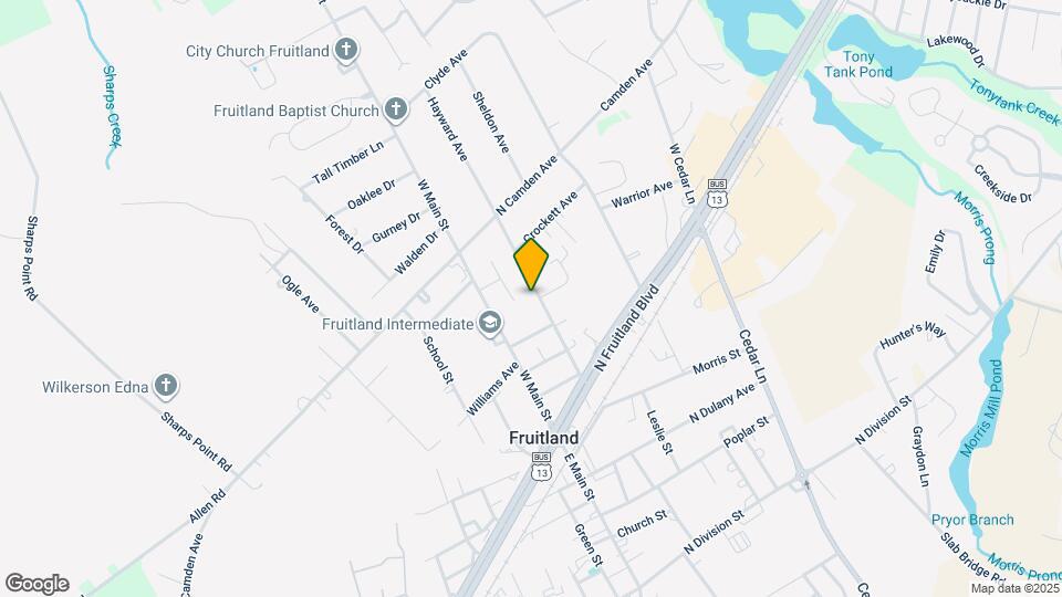 206 Hayward Ave Map and Location Details