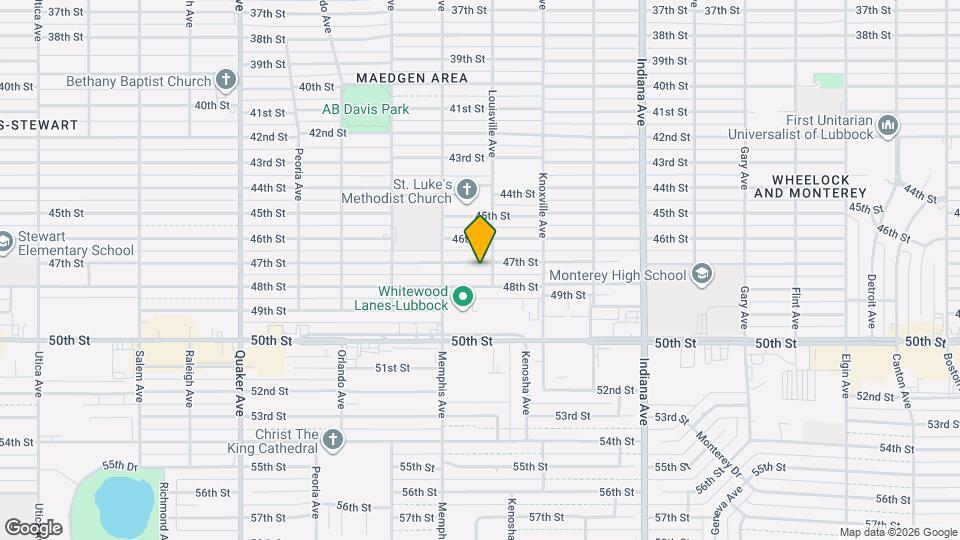 3703 47th St Map and Location Details