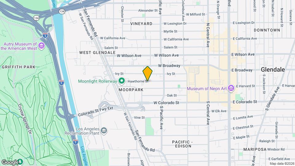 554 Hawthorne St Map and Location Details