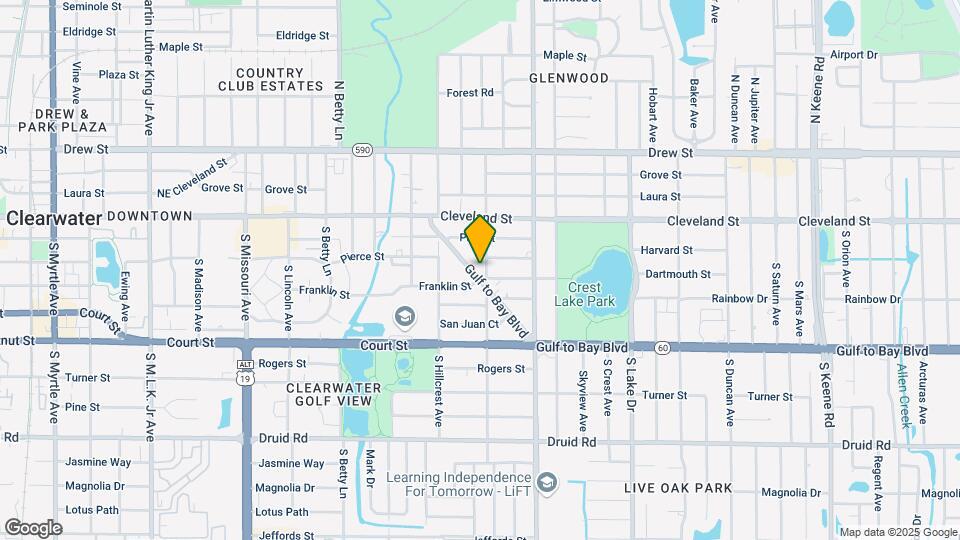 1450 Gulf to Bay Blvd-Unit -B Map and Location Details