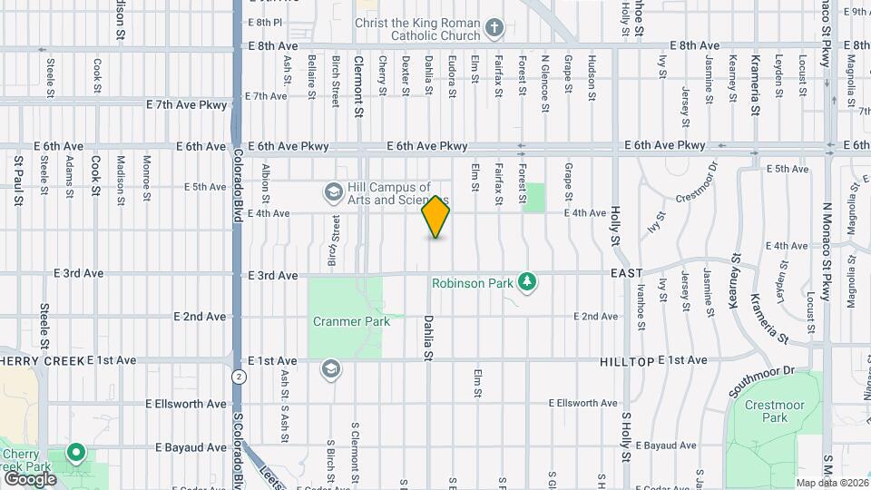 340 Dahlia St Map and Location Details