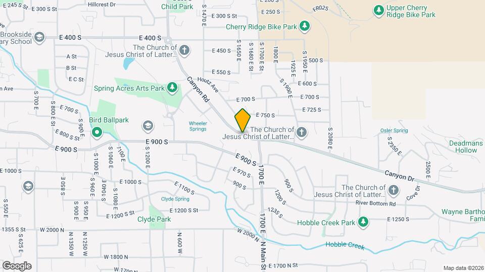 1406 S Bartholomew Canyon Dr Mapa y Detalles de la Ubicación