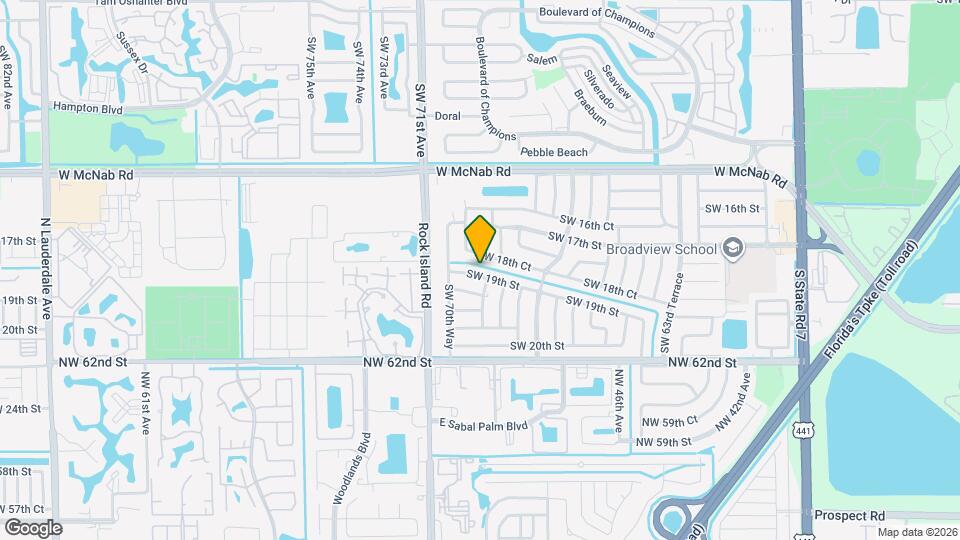 6963 SW 19th St Mapa y Detalles de la Ubicación