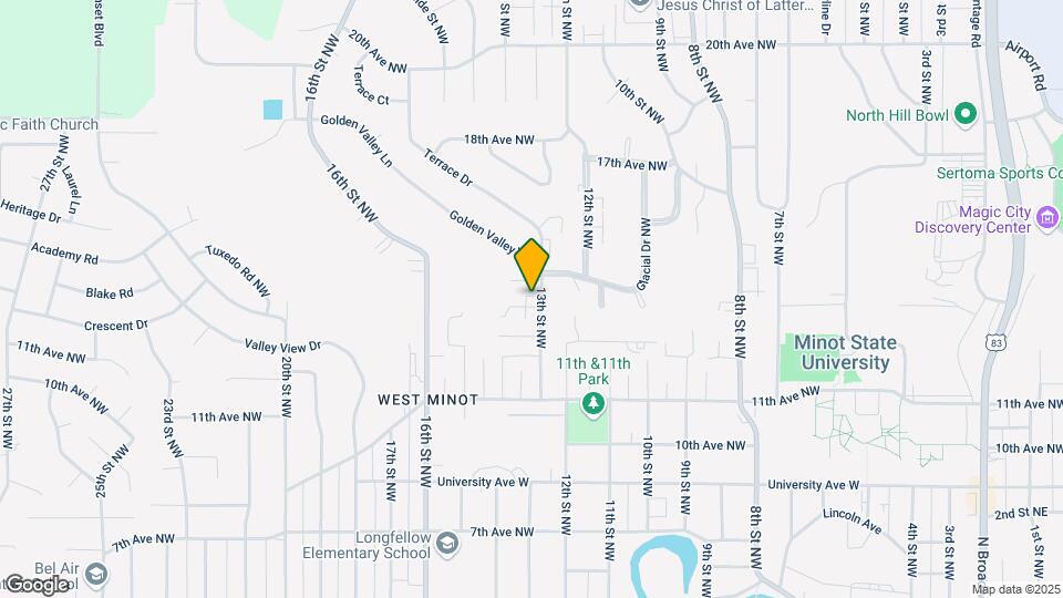 1300 14th Ave NW, Unit 3 Map and Location Details