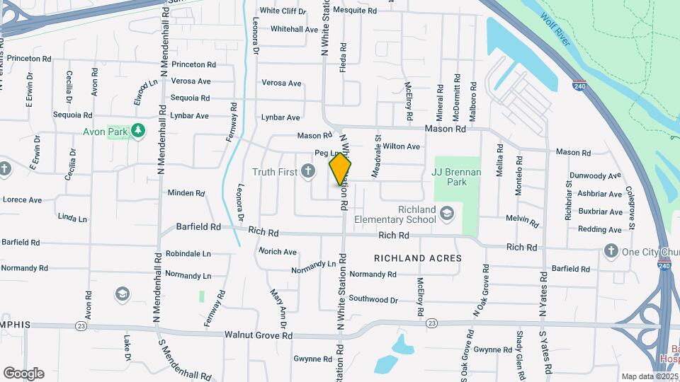 241 N White Station Rd Map and Location Details