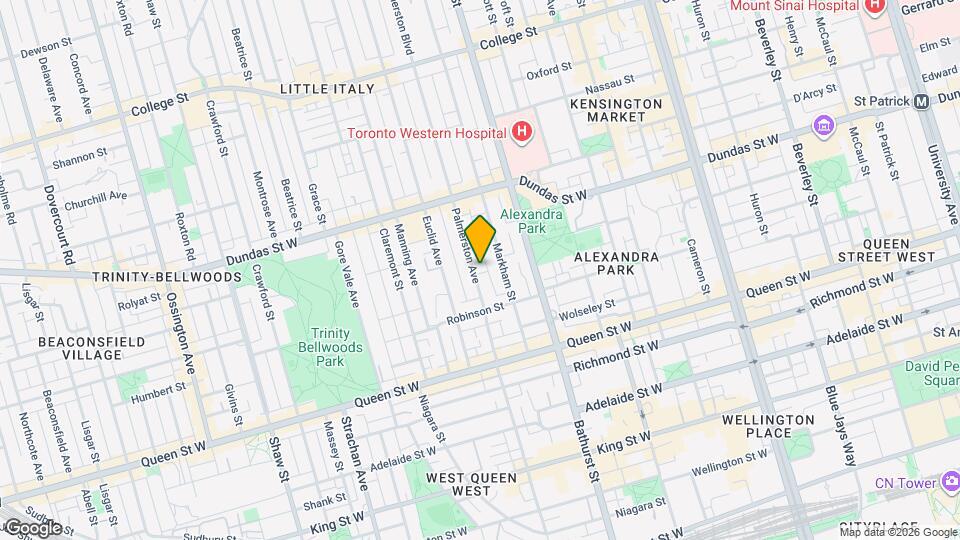 81 Palmerston Ave Map and Location Details
